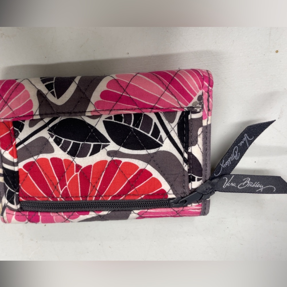 Vera Bradley Pink and Black Floral Wallet